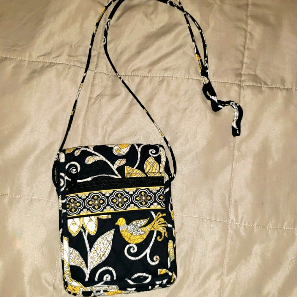 Vera Bradley "Yellow Bird" crossbody bag